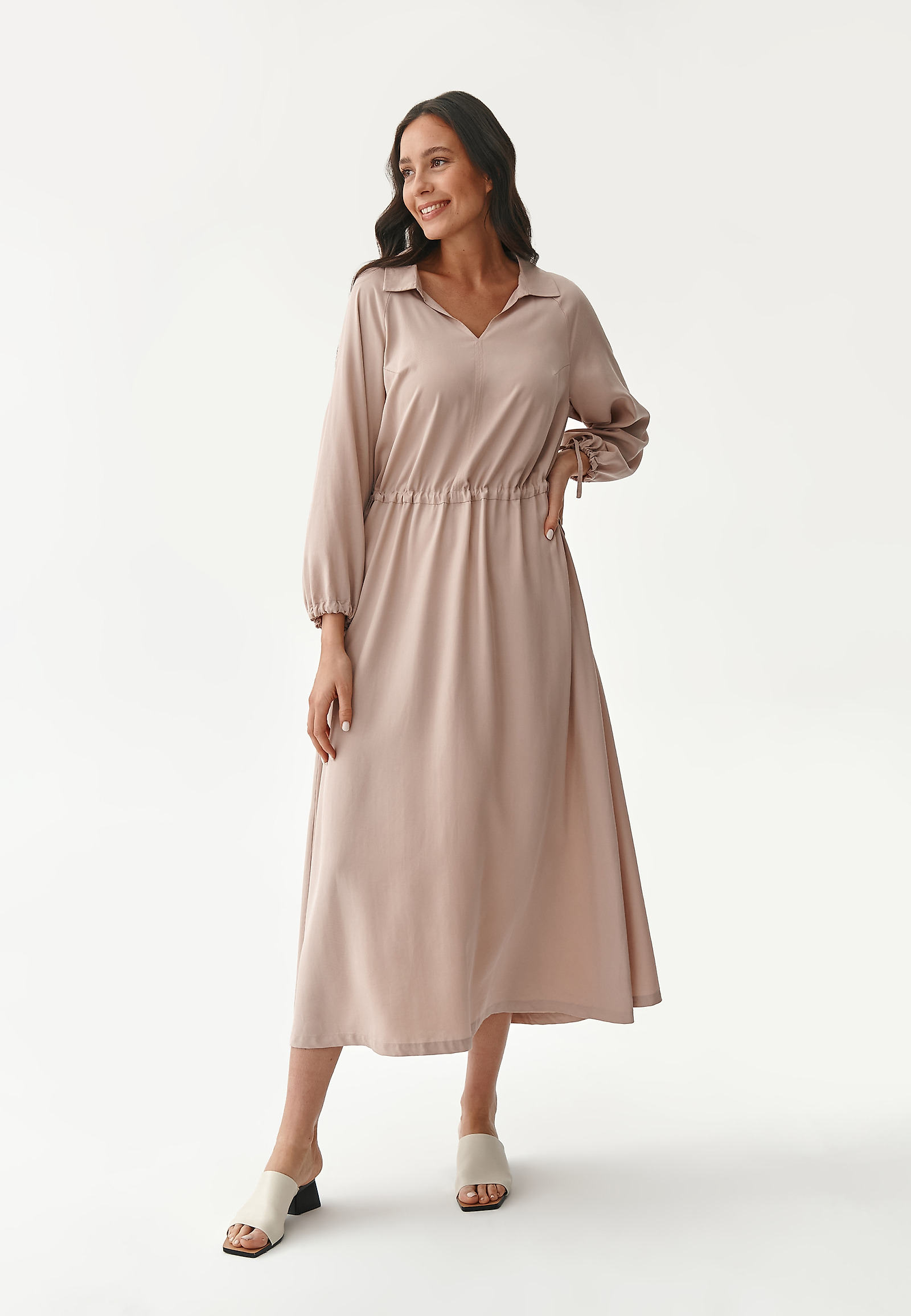 NŐI MIDI RUHA BEIGE MALTA SZÍNBEN NŐI MIDI RUHA BEIGE MALTA SZÍNBEN BÉZS 80787