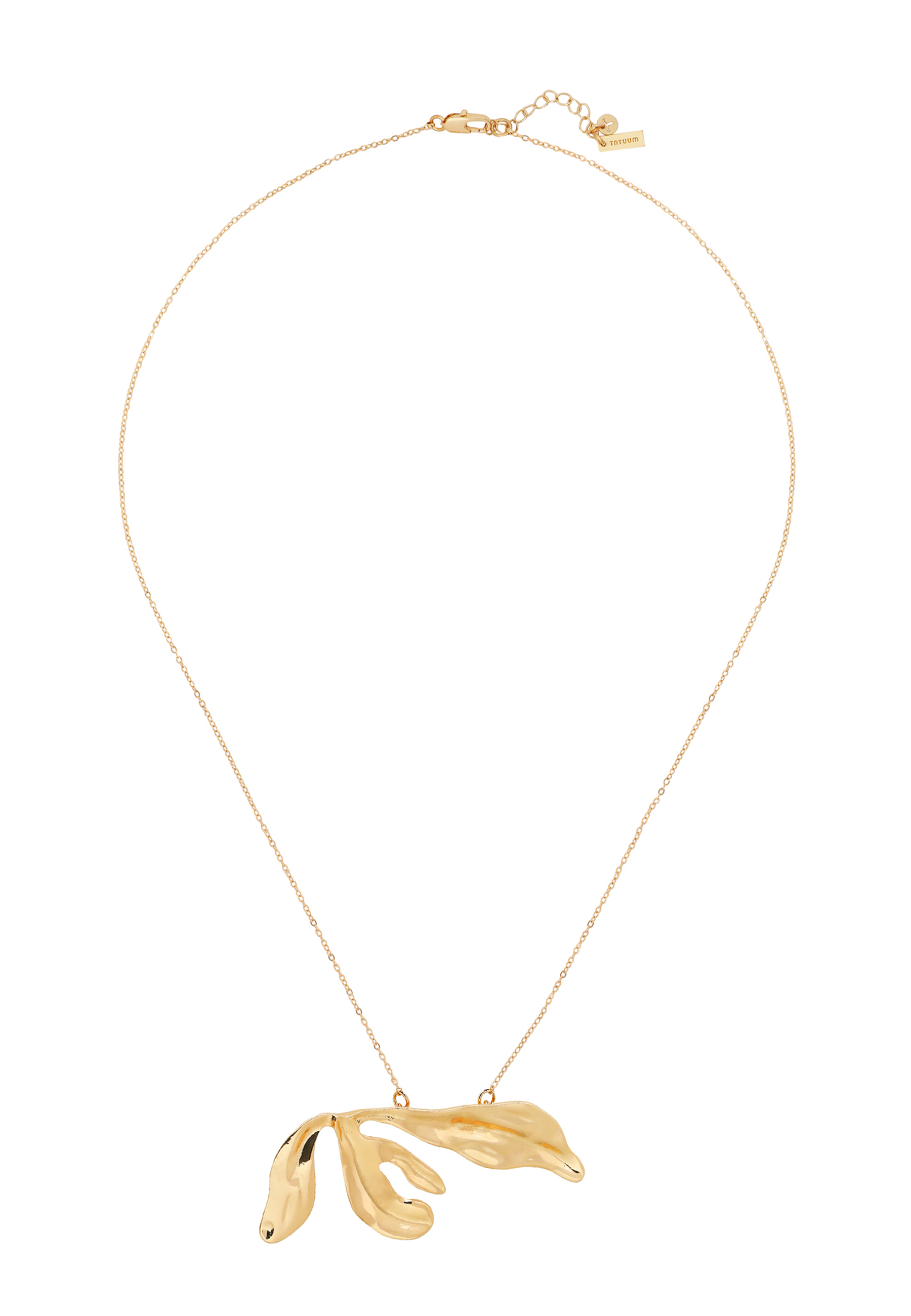 NASZYJNIK Z ROŚLINNYM MOTYWEM - AMI ZŁOTY 2