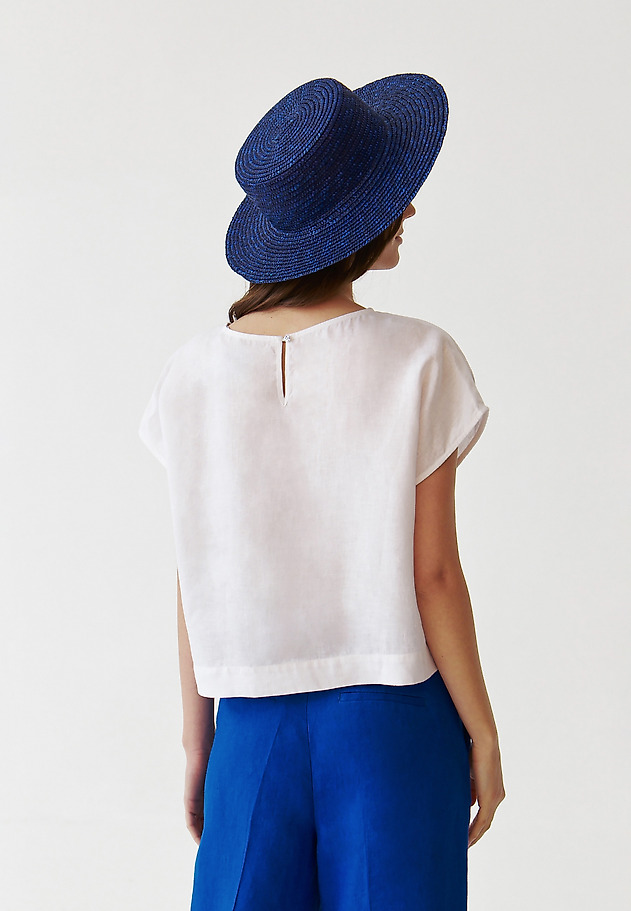 DÁMSKÝ LNĚNÝ TOP - KRIKO 1 DÁMSKÝ LNĚNÝ TOP - KRIKO 1 BÍLÁ 4