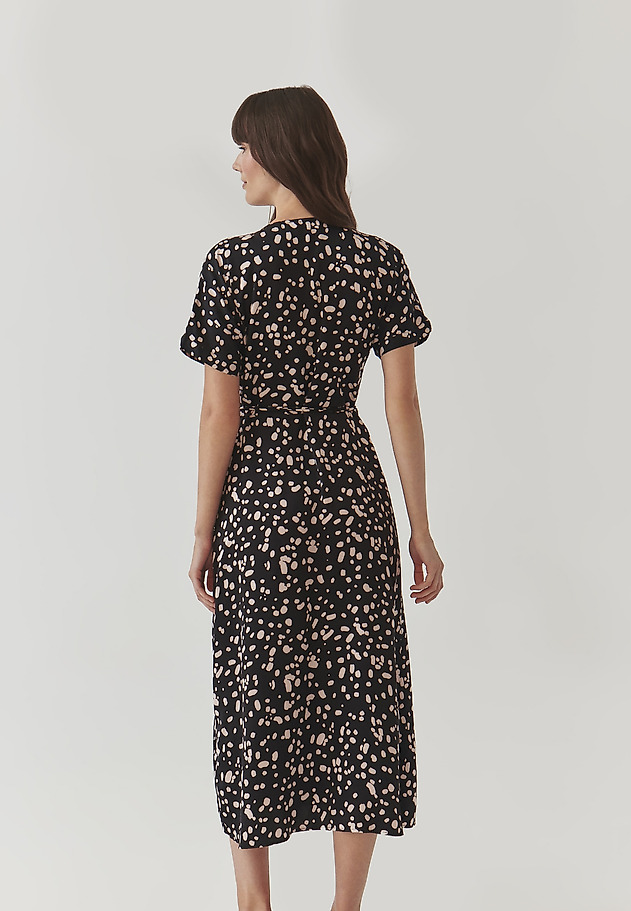 LADIES’ PATTERNED WRAP DRESS - ZEREWI LADIES’ PATTERNED WRAP DRESS - ZEREWI MULTIKOLOR 3