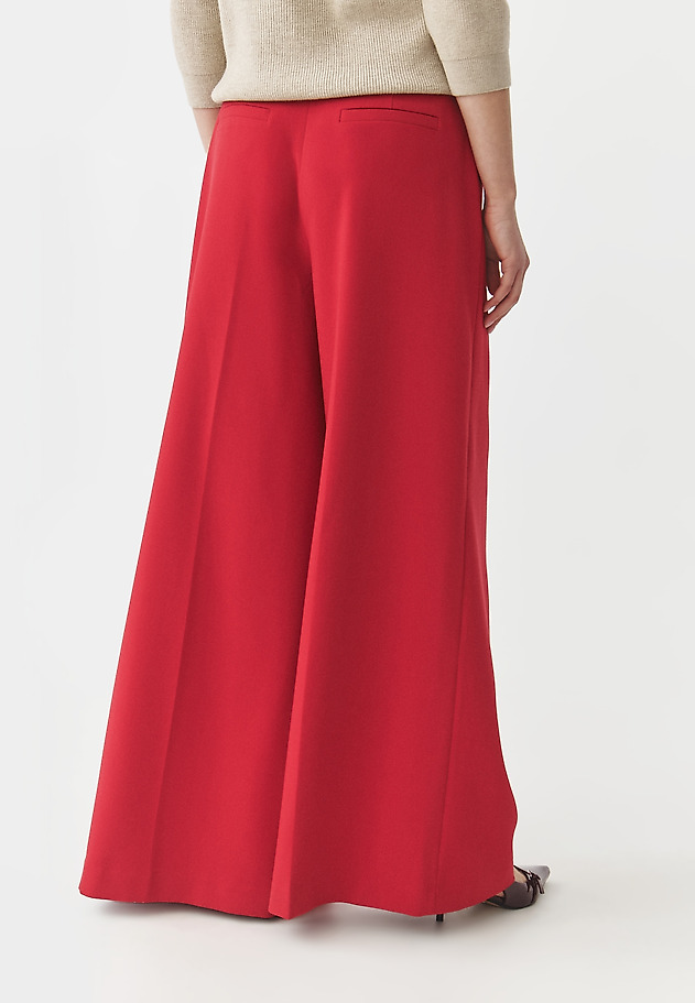 ELEGANT TROUSERS WITH A WIDE LEG — MANIKIMIA 1 ELEGANT TROUSERS WITH A WIDE LEG — MANIKIMIA 1 CZERWONY 5