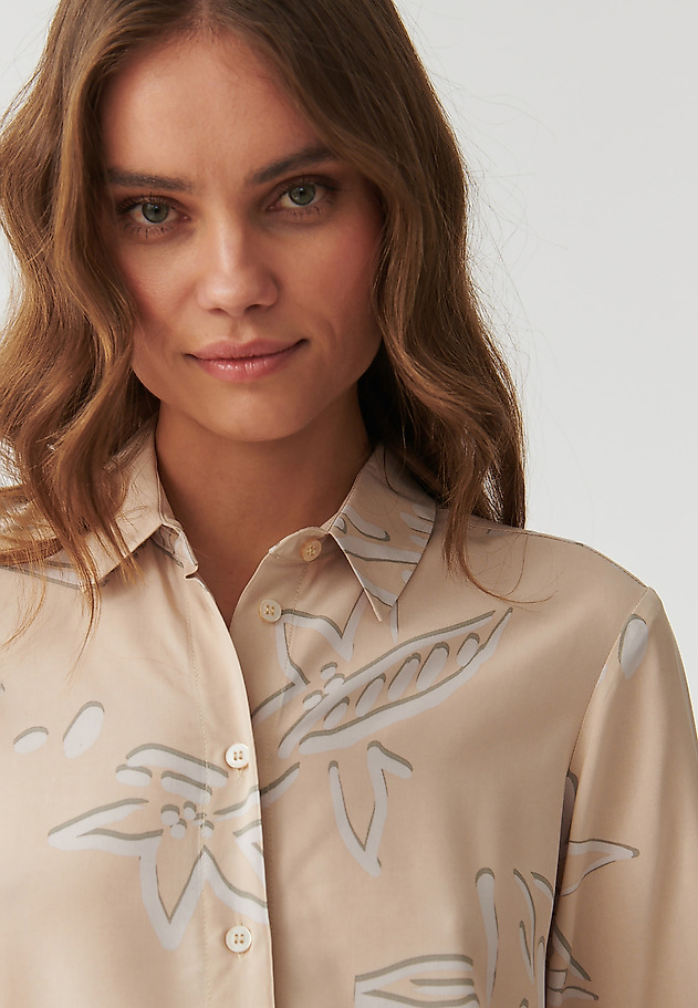 DÁMSKÁ KOŠILOVÁ TUNIKA S MODERNÍM KVĚTINOVÝM POTISKEM - LIBU DÁMSKÁ KOŠILOVÁ TUNIKA S MODERNÍM KVĚTINOVÝM POTISKEM - LIBU VÍCEBAREVNÝ 5