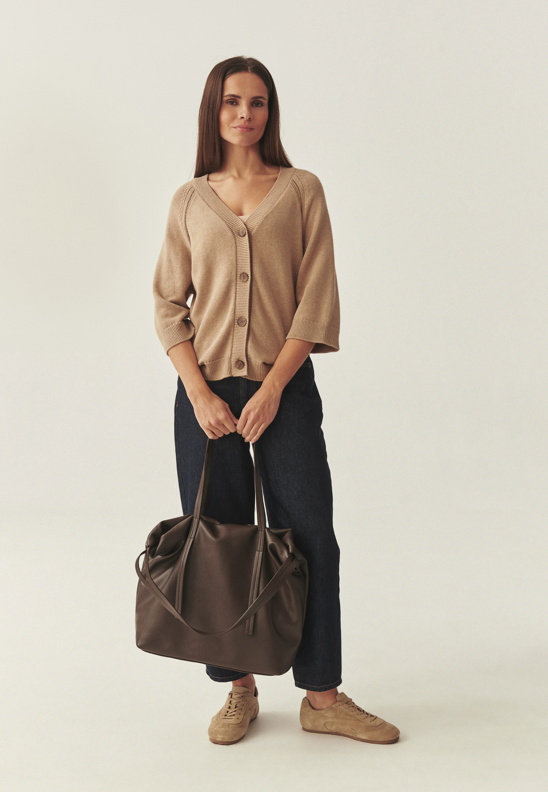 DÁMSKA KABELKA SHOPPER – MALUNA HNEDÁ 2