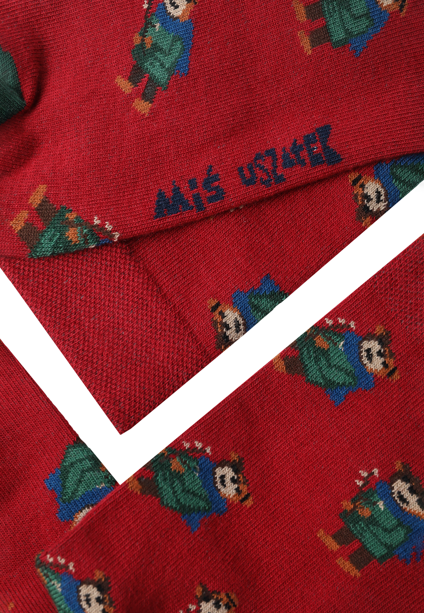 BAWEŁNIANE SKARPETKI MĘSKIE Z MISIEM USZATKIEM — MISIERETKI 3 MULTIKOLOR 2