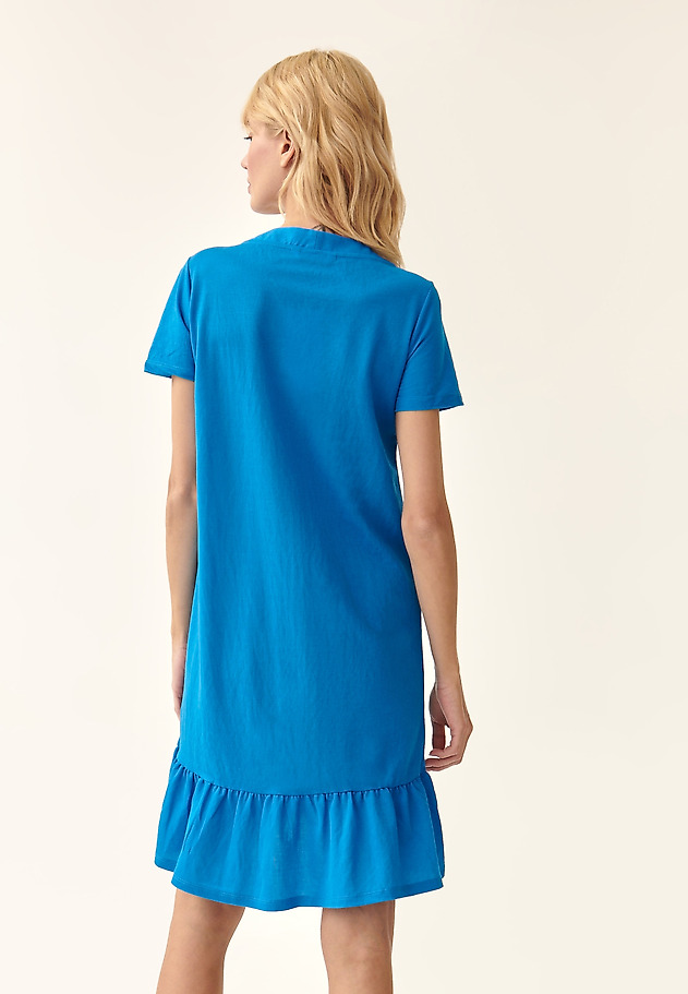 MINI RUFFLE DRESS APIANA MINI RUFFLE DRESS APIANA NIEBIESKI 3