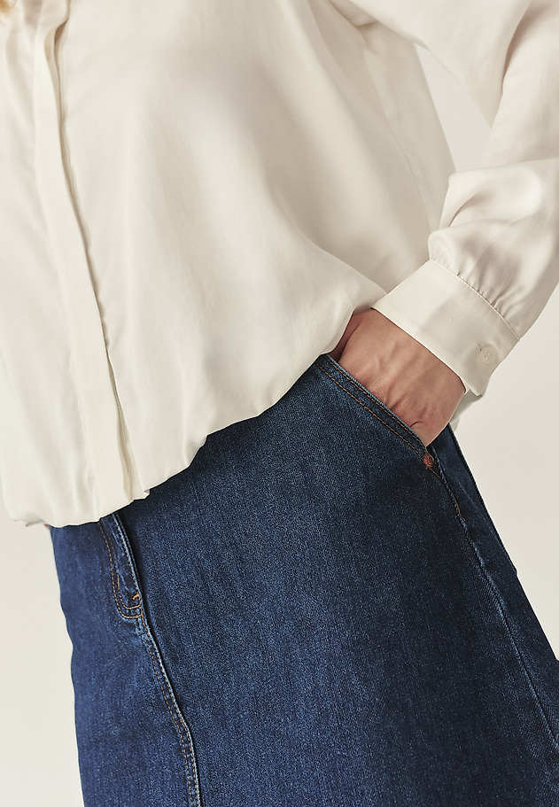 BOMBER-STYLE SHIRT IN AIRY FABRIC - KAREN BOMBER-STYLE SHIRT IN AIRY FABRIC - KAREN ECRU 4
