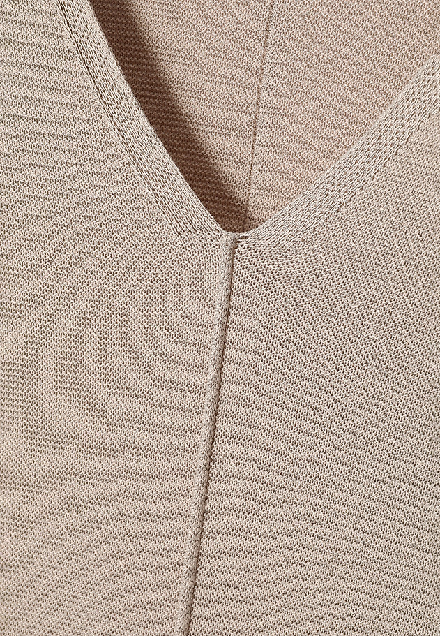 LADIES’ DRESS WITH V-SHAPED NECKLINE - AUDREY LADIES’ DRESS WITH V-SHAPED NECKLINE - AUDREY BEŻOWY 7