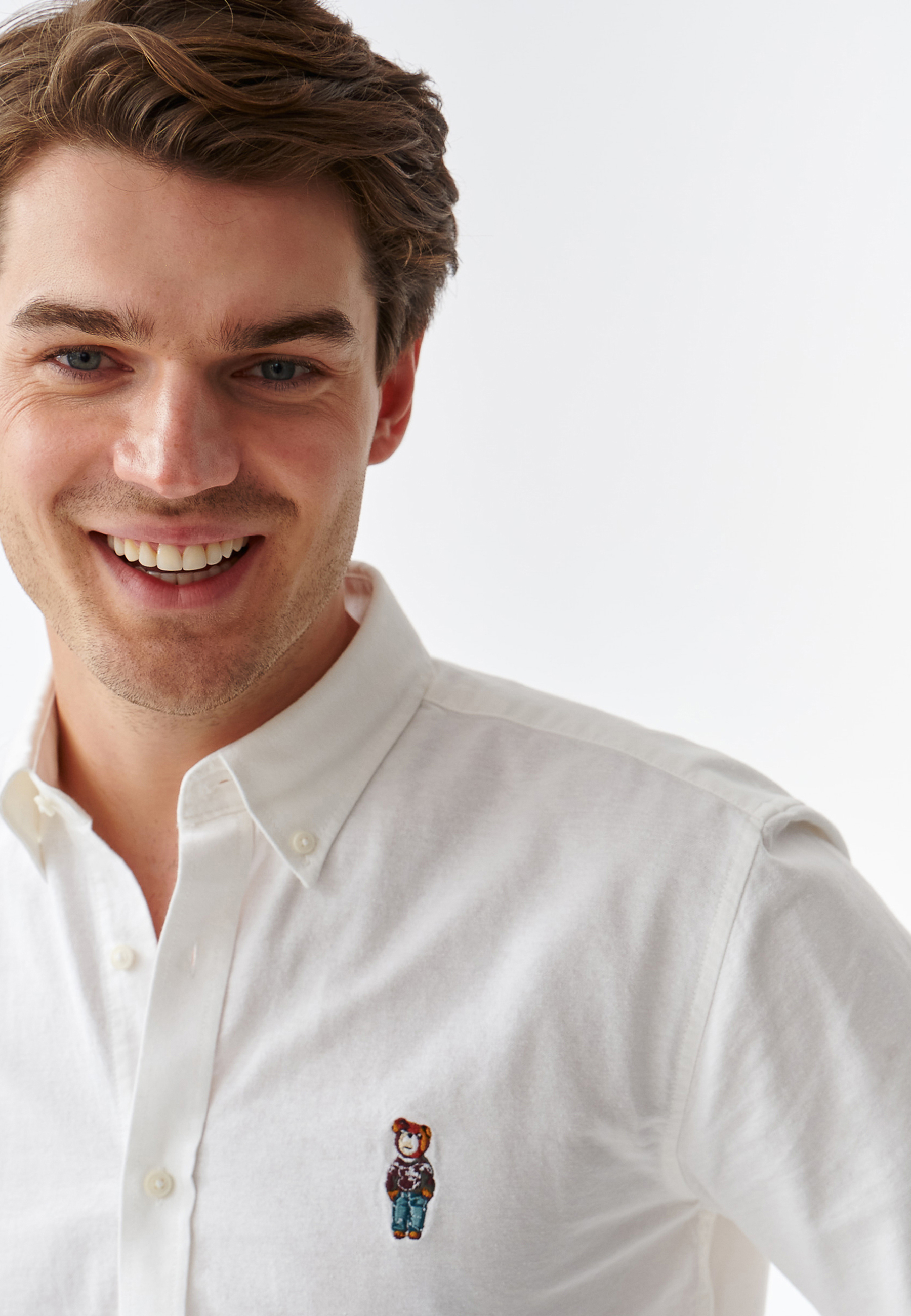 KLASYCZNA KOSZULA MĘSKA Z DŁUGIM RĘKAWEM FIRSTIE 3 MODERN BIAŁY 2