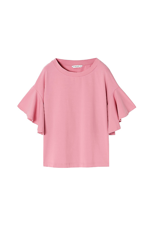 BLUZKA DAMSKA Z FALBANAMI GORGIA BLUZKA DAMSKA Z FALBANAMI GORGIA RÓŻOWY 4