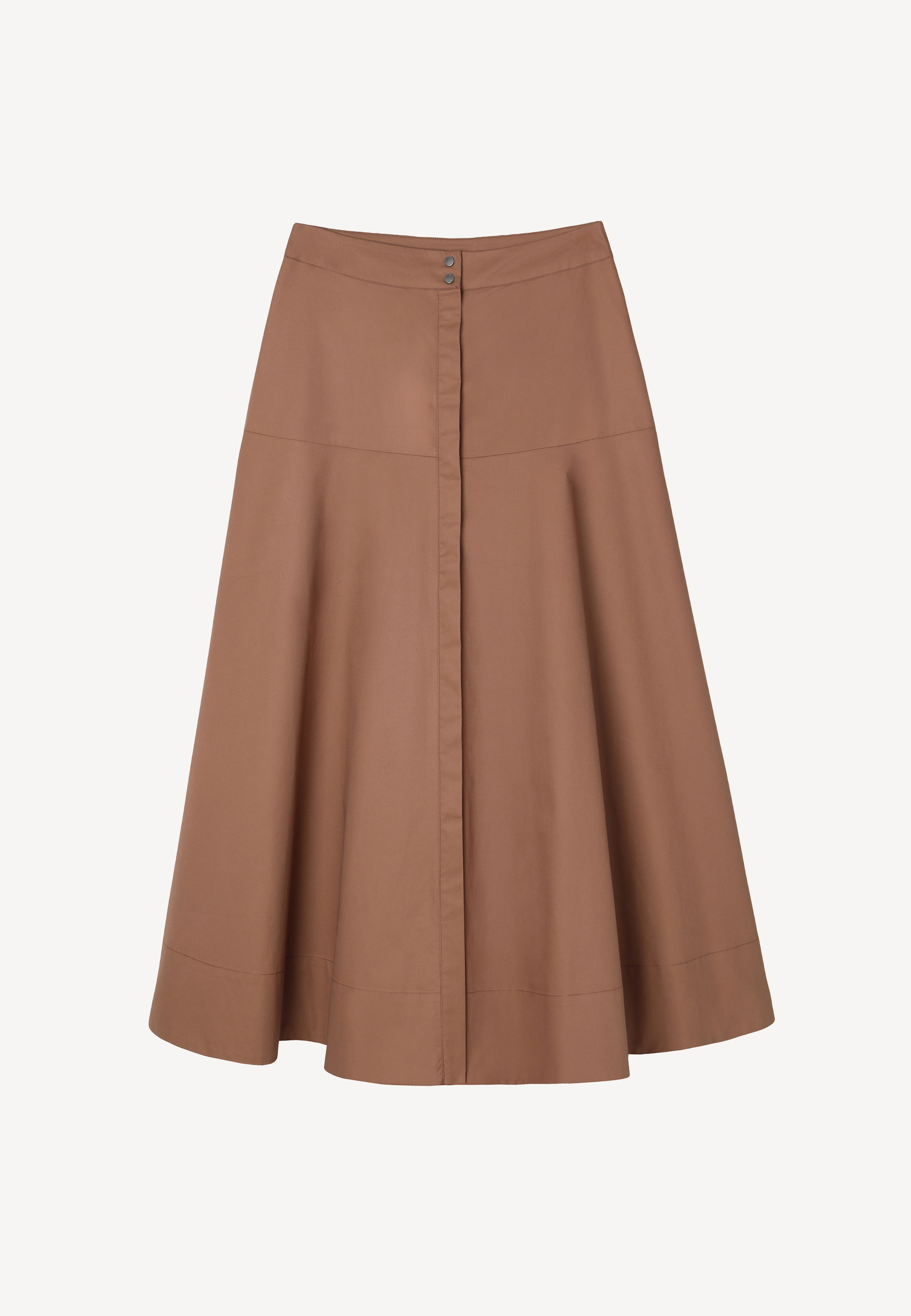 BAVLNĚNÁ SUKNĚ S DRUKY – TRAKO 1 HNĚDÁ 2