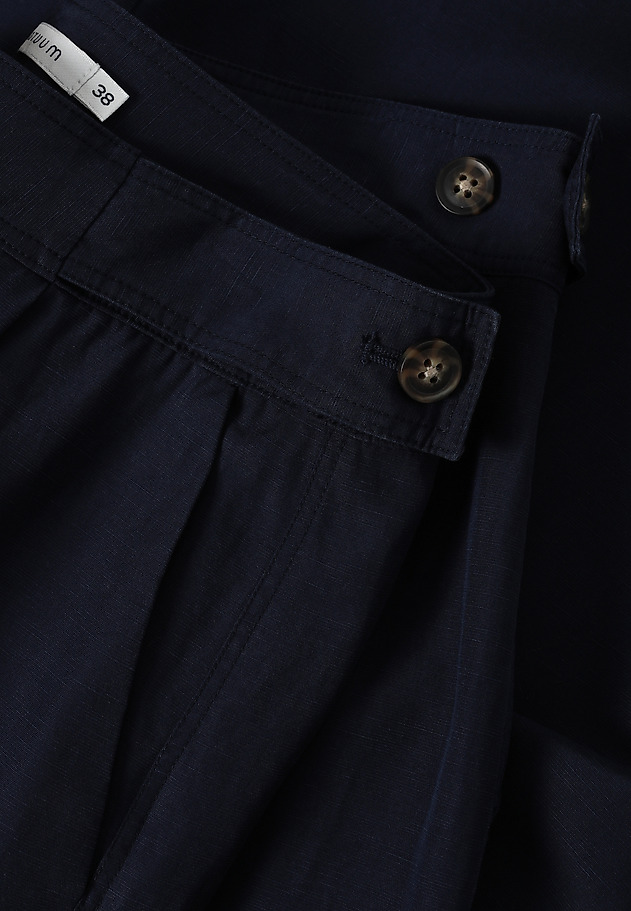 TROUSERS IN LYOCELL AND LINEN - MASKAN TROUSERS IN LYOCELL AND LINEN - MASKAN NIEBIESKI 5