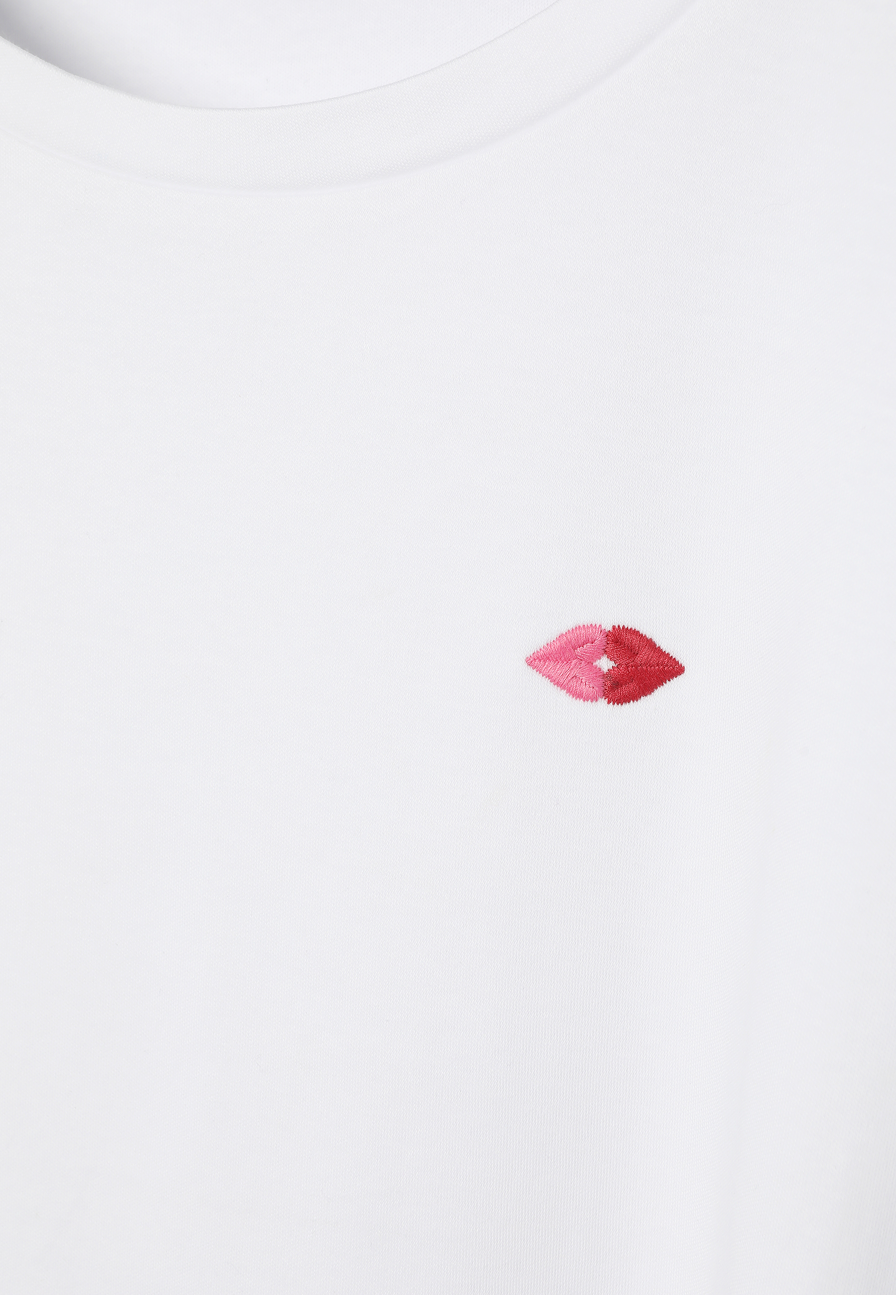 BAWEŁNIANY T-SHIRT Z HAFTEM - AJMIRJA 3 BIAŁY 2