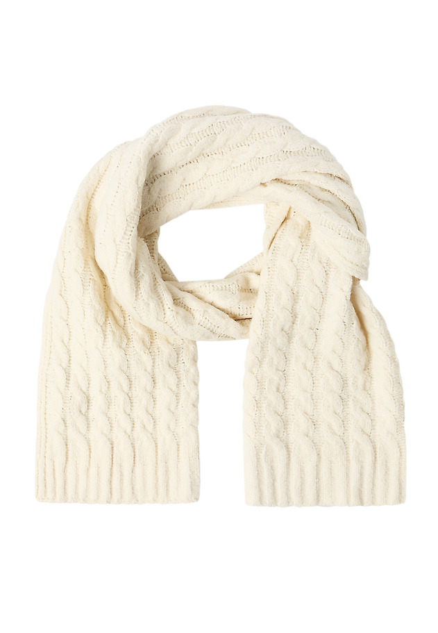 SCARF WITH WOOL BLEND - VOLIS SCARF WITH WOOL BLEND - VOLIS ECRU 2