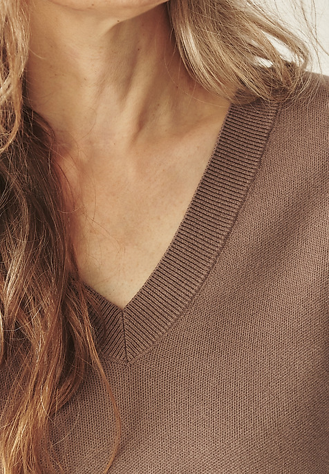 LADIES' STRIPED SWEATER - ELIANA BEIGE 2