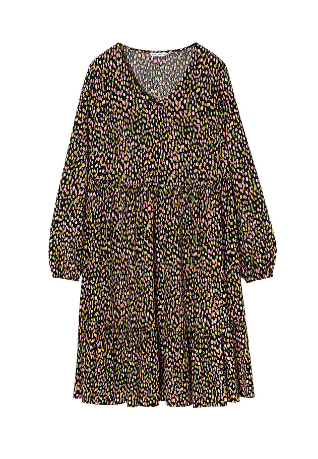 LADIES' RUFFLE PRINTED DRESS MILI 1 LADIES' RUFFLE PRINTED DRESS MILI 1 MULTIKOLOR 5