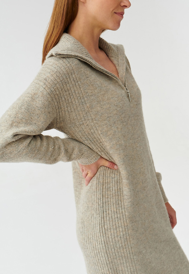 LADIES’ DRESS WITH A ZIPPER ICAFI LADIES’ DRESS WITH A ZIPPER ICAFI SZARY 5