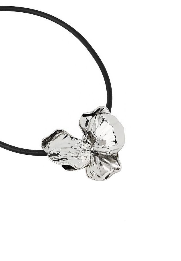 CHOKER Z MASYWNYM KWIATEM - FERIA CHOKER Z MASYWNYM KWIATEM - FERIA SREBRNY 2