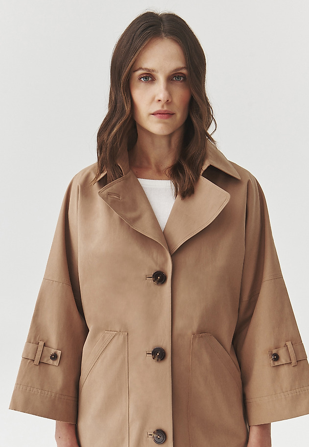 WIDE SLEEVE COAT — MORIWIANA WIDE SLEEVE COAT — MORIWIANA BEŻOWY 1