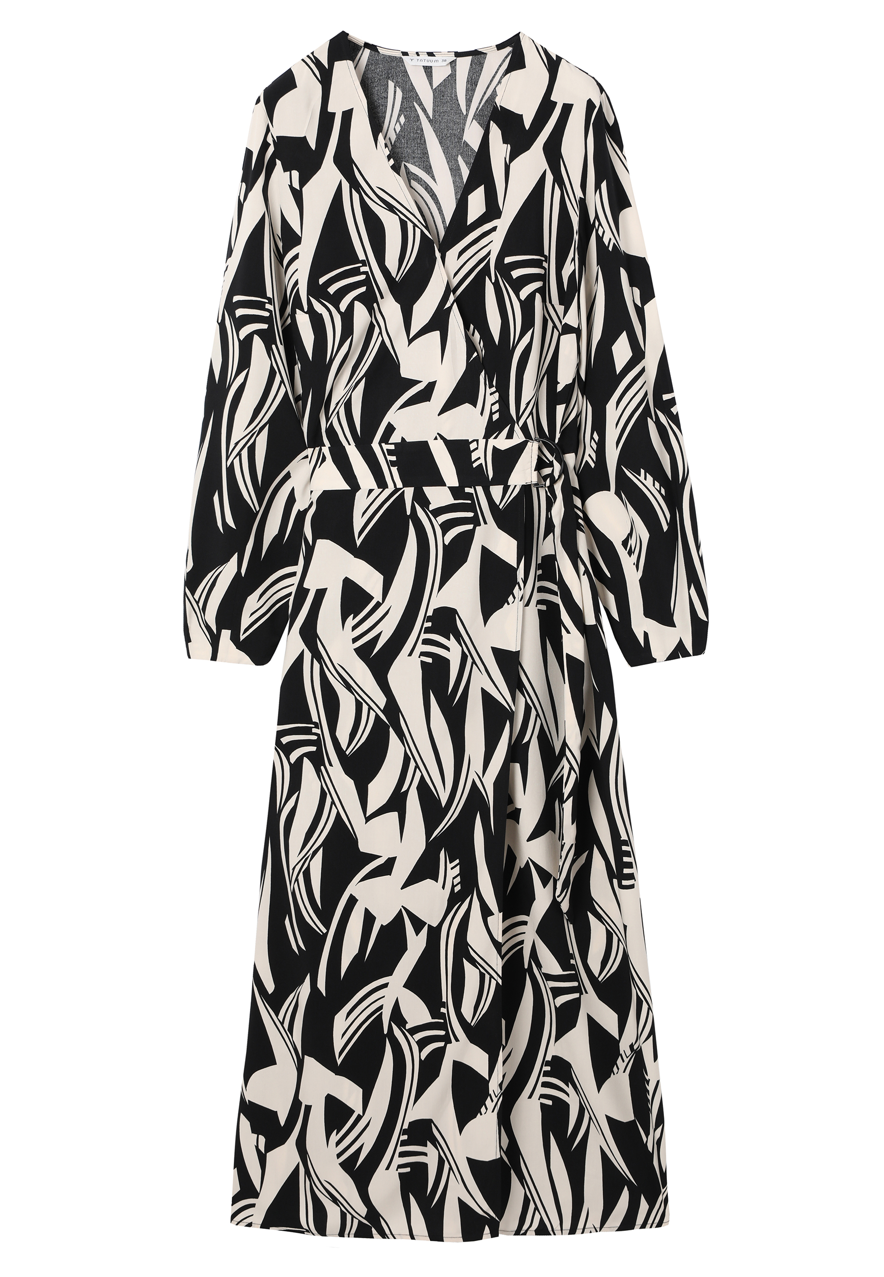 KOPERTOWA SUKIENKA Z AUTORSKIM WZOREM - GOLTE 1 CZARNY 2