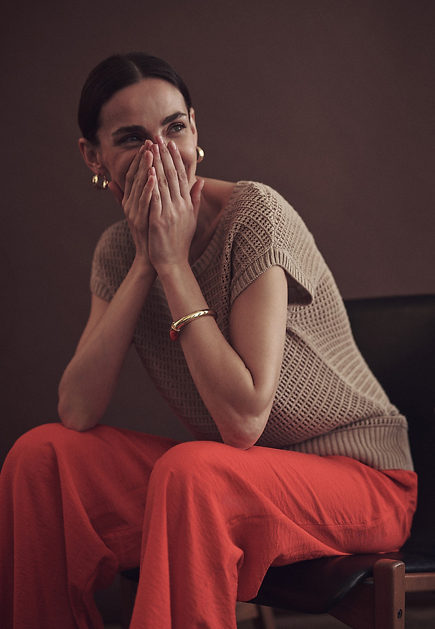 OHLAPNA BLUZA IZ LANENKE - LORETTO OHLAPNA BLUZA IZ LANENKE - LORETTO BEŽ 1