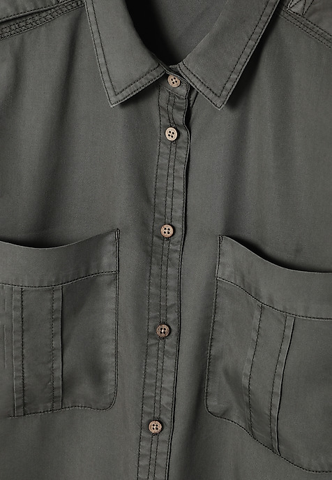 LADIES’ SHIRT WITH EPAULETTES - KORSANA KHAKI 2