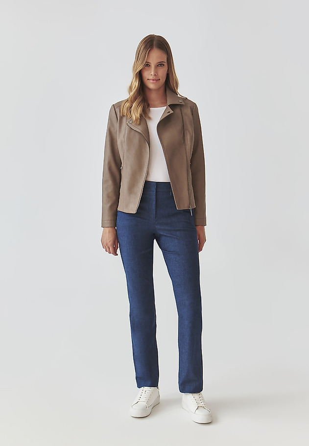 LADIES’ BIKER JACKET - RAMONESI LADIES’ BIKER JACKET - RAMONESI BEŻOWY 2