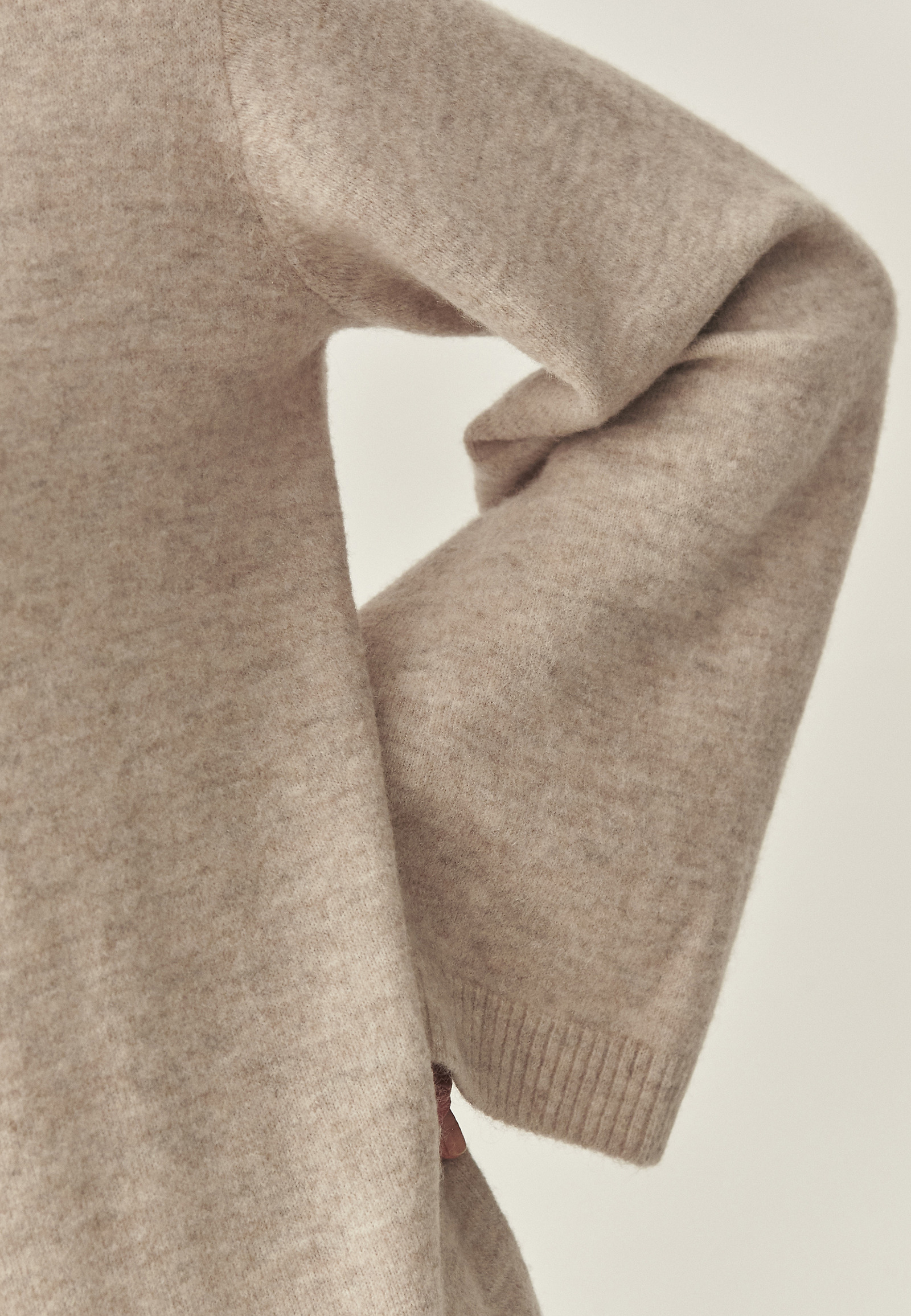 LOOSE-FIT WOOL DRESS - CANARSIE LOOSE-FIT WOOL DRESS - CANARSIE BEIGE 117726