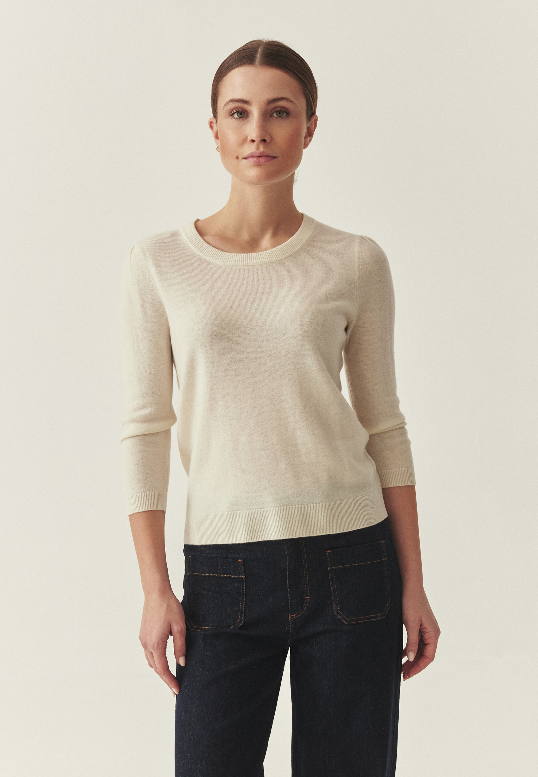 CLASSIC WOOL BLOUSE - VONA ECRU 2