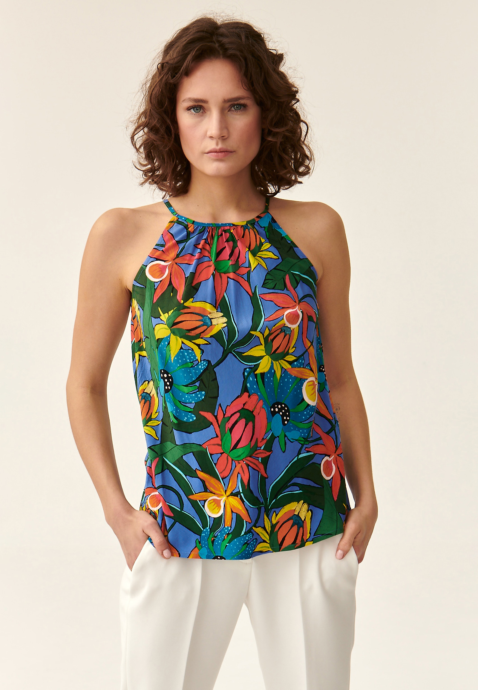 LADIES' FLORAL BLOUSE FLAMINI 1 LADIES' FLORAL BLOUSE FLAMINI 1 MULTICOLOR 88583
