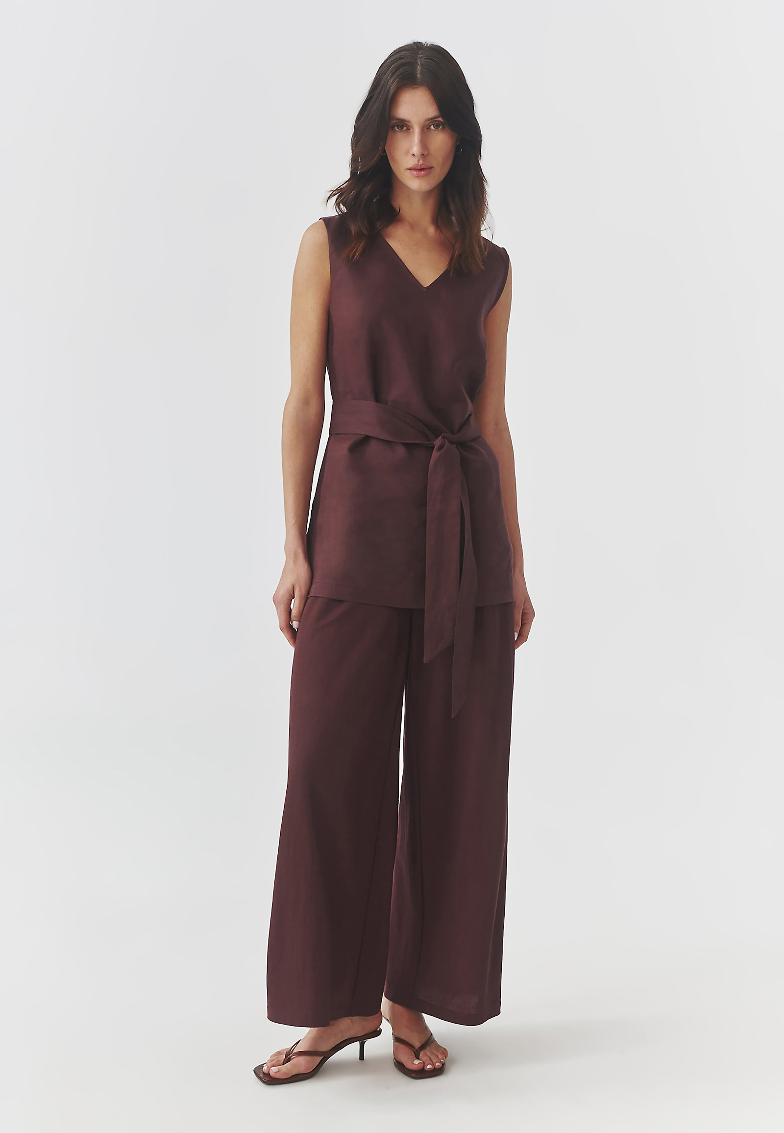 DÁMSKÁ LNĚNÁ HALENKA SE ZAVAZOVÁNÍM V PASE - FLAVIA DÁMSKÁ LNĚNÁ HALENKA SE ZAVAZOVÁNÍM V PASE - FLAVIA FIALOVÁ 97167