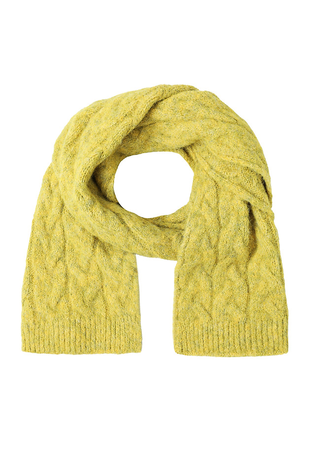 SCARF WITH WOOL BLEND - WERON 1 SCARF WITH WOOL BLEND - WERON 1 GREEN 2