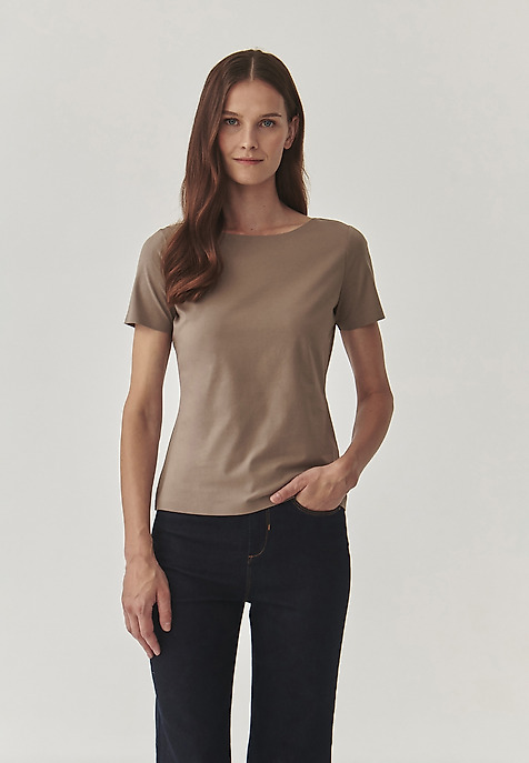 LADIES’ BLOUSE WITH SEAMLESS FINISH - MIKAJA BEIGE 2