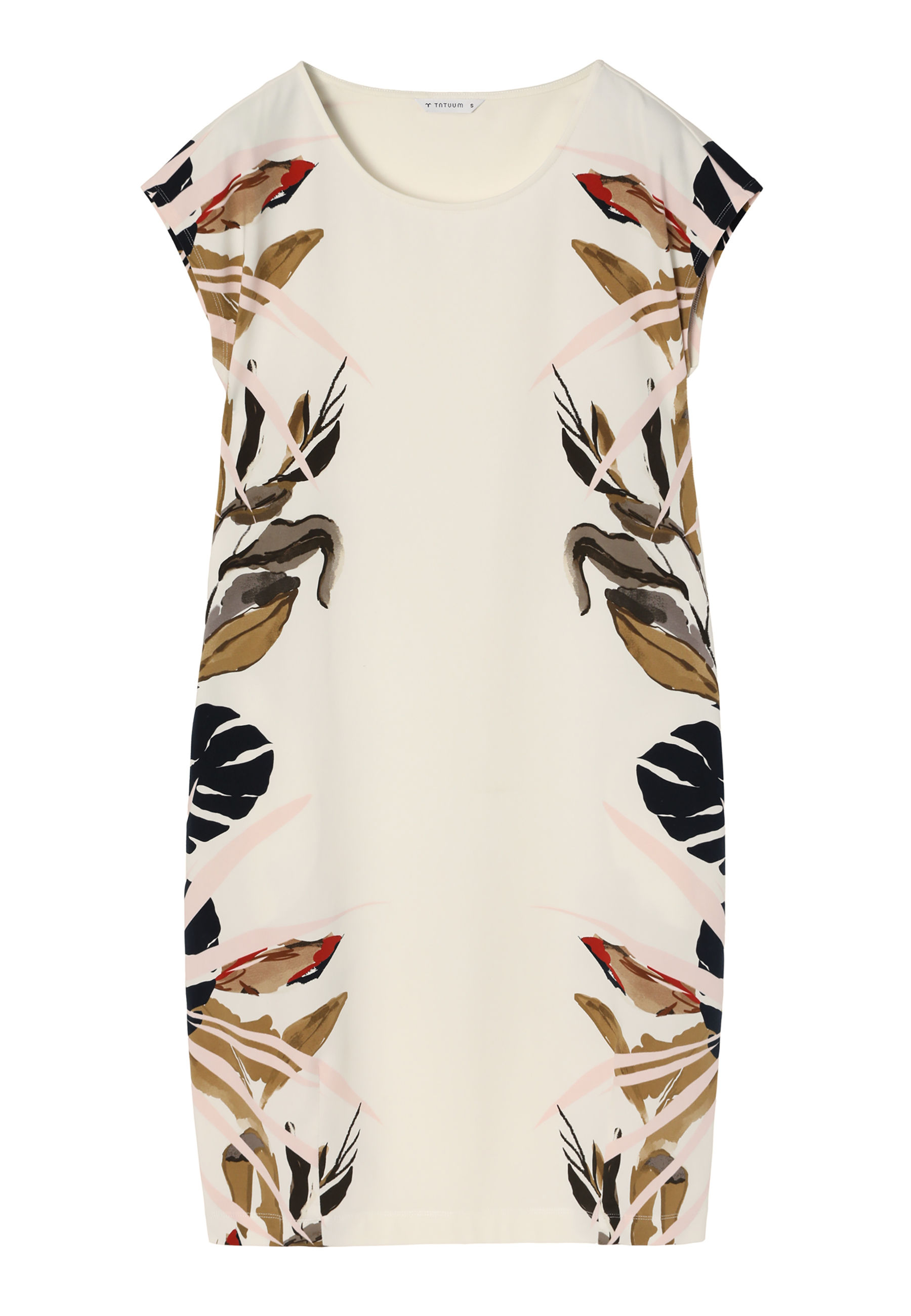 ROCHIE TRICOTATĂ CU IMPRIMEU, CU CROIALĂ TIP BUTOI - KOKA 1 MULTICOLOR 2