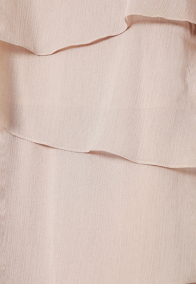 LADIES’ LAYERED DRESS WITH DELICATE SHIMMER - PALMI LADIES’ LAYERED DRESS WITH DELICATE SHIMMER - PALMI BEŻOWY 6