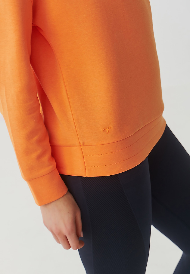 LADIES’ SWEATSHIRT WITH WATER NECKLINE - SILVANA LADIES’ SWEATSHIRT WITH WATER NECKLINE - SILVANA POMARAŃCZOWY 6