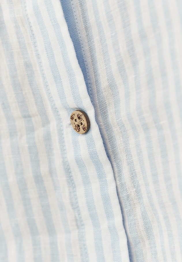 LINEN STRIPED SHIRT - LAWENDA LINEN STRIPED SHIRT - LAWENDA BLUE 7