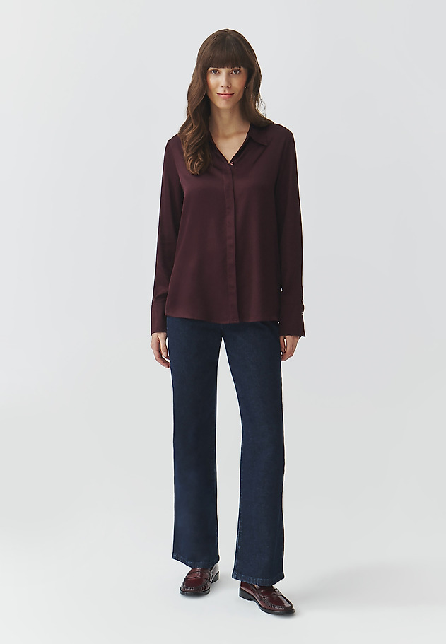 CLASSIC LADIES' WOVEN SHIRT — NIKALI 3 CLASSIC LADIES' WOVEN SHIRT — NIKALI 3 FIOLETOWY 3