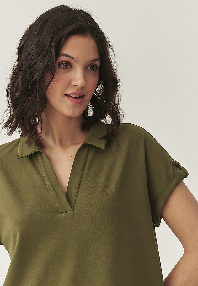 BAWEŁNIANA SUKIENKA — SACO BAWEŁNIANA SUKIENKA — SACO KHAKI 3