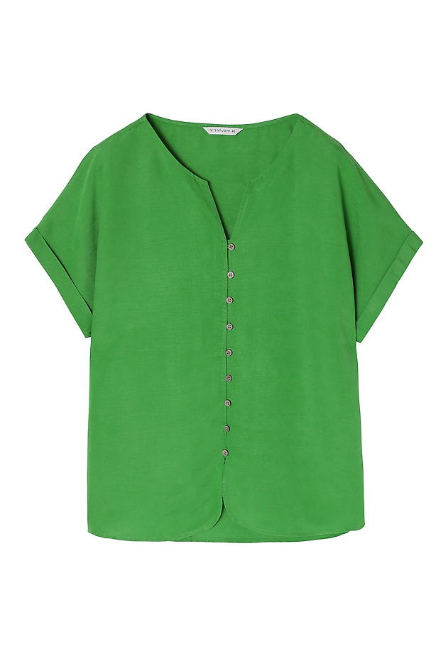 LADIES’ SHIRT WITH COCONUT BUTTONS - SAMANTO LADIES’ SHIRT WITH COCONUT BUTTONS - SAMANTO ZIELONY 5