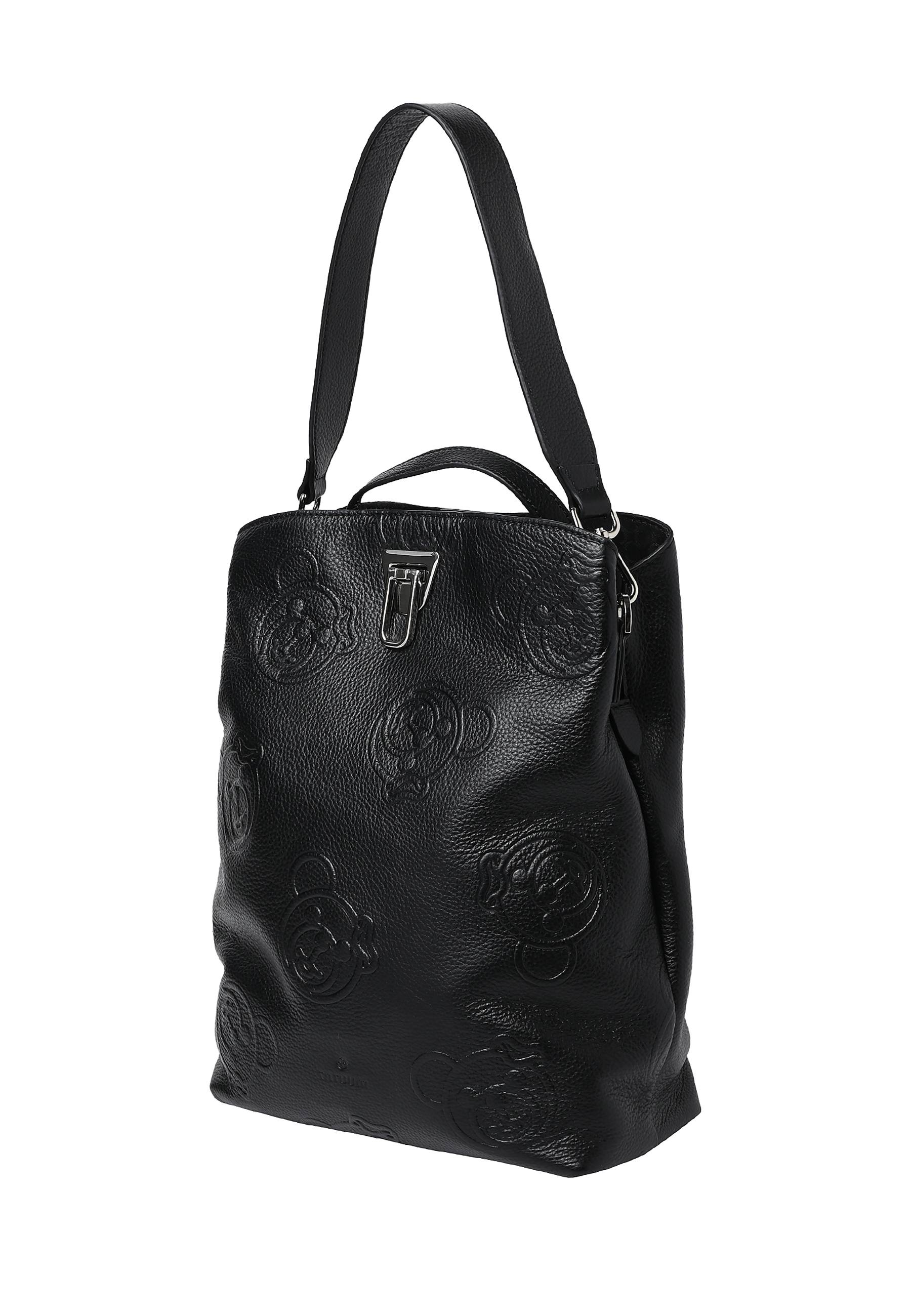 GEANTĂ DE DAMĂ 2ÎN1, DIN PIELE, CU MOTIVUL URSULEȚULUI DE PLUȘ — REMI