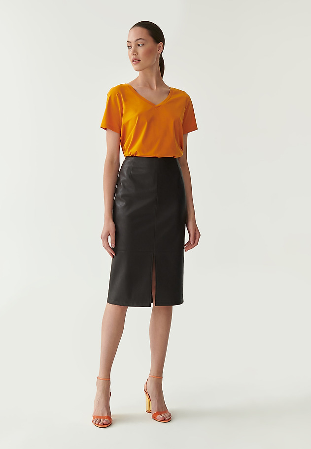 SIMPLE LADIES' BLOUSE NELISA SIMPLE LADIES' BLOUSE NELISA ORANGE 4
