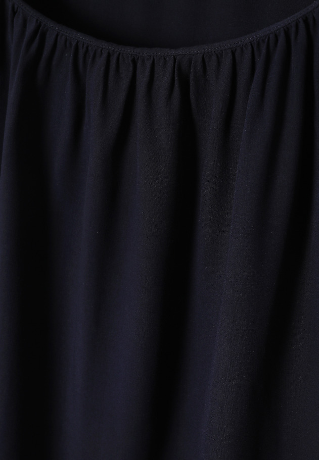 SVILENA BLUZA Z GUBAMI - AURELIA SVILENA BLUZA Z GUBAMI - AURELIA TEMNO MODRA 6
