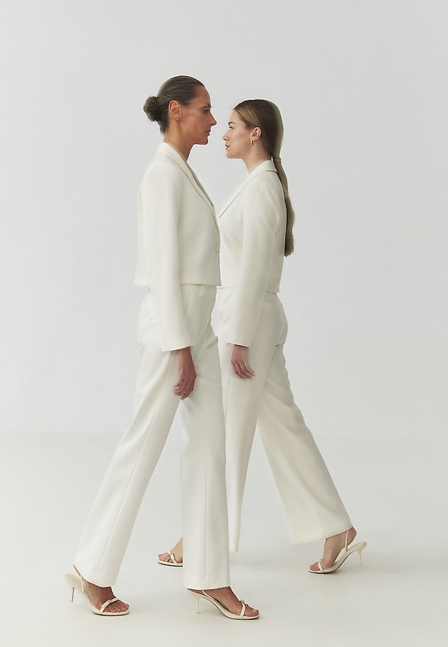 SHORT BLAZER — RENETA SHORT BLAZER — RENETA ECRU 6