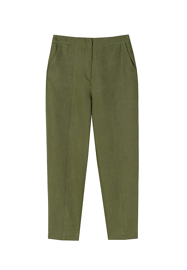 LADIES' LINEN TROUSERS FERA LADIES' LINEN TROUSERS FERA GREEN 4