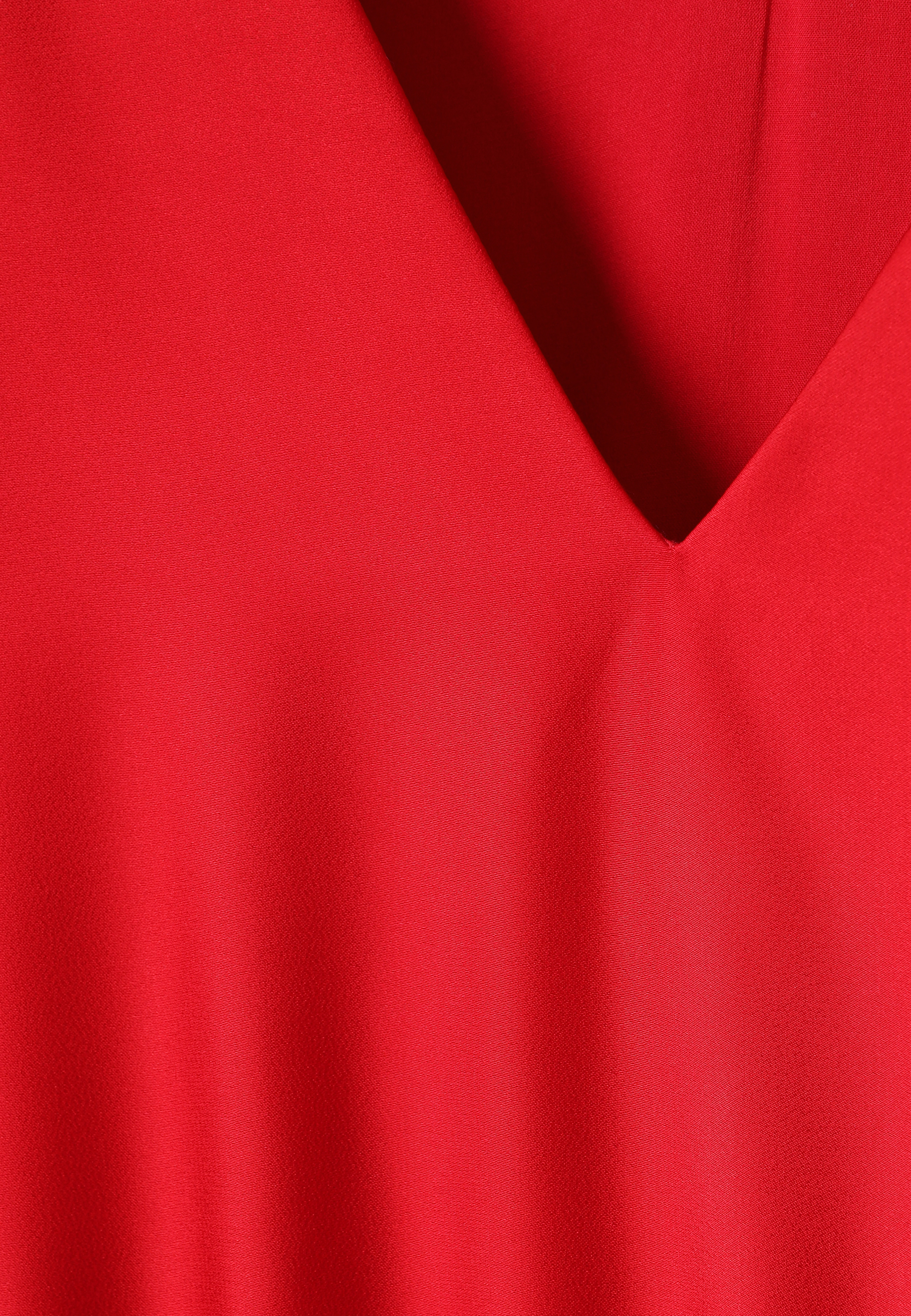 PLISOVANÉ SATÉNOVÉ ŠATY – TELI ČERVENÁ 2