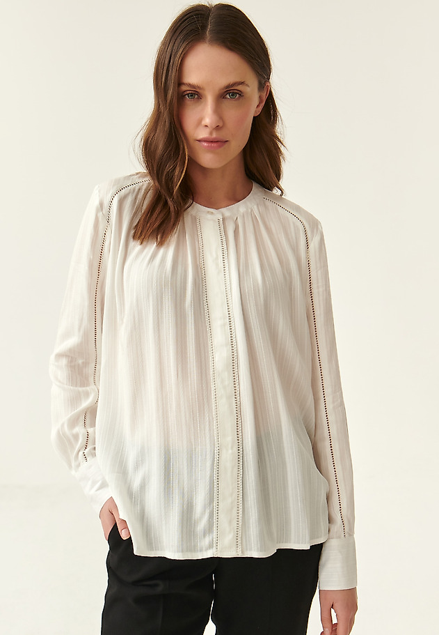 BLUZĂ DE DAMĂ DIN JACQUARD AVAN BLUZĂ DE DAMĂ DIN JACQUARD AVAN ECRU 3