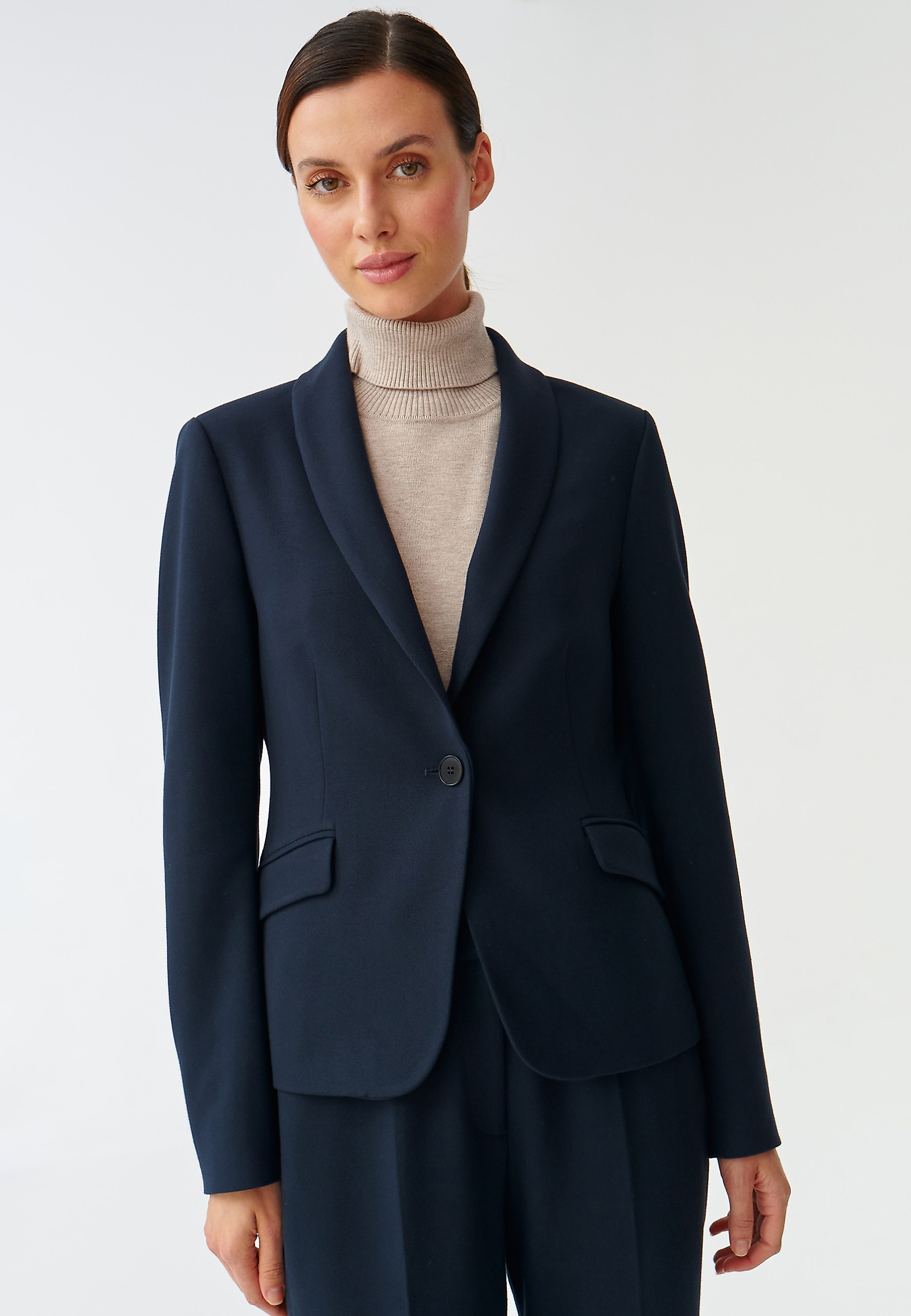 DAMSKI KLASIČNI BLAZER SZALO DAMSKI KLASIČNI BLAZER SZALO TEMNO MODRA 90327