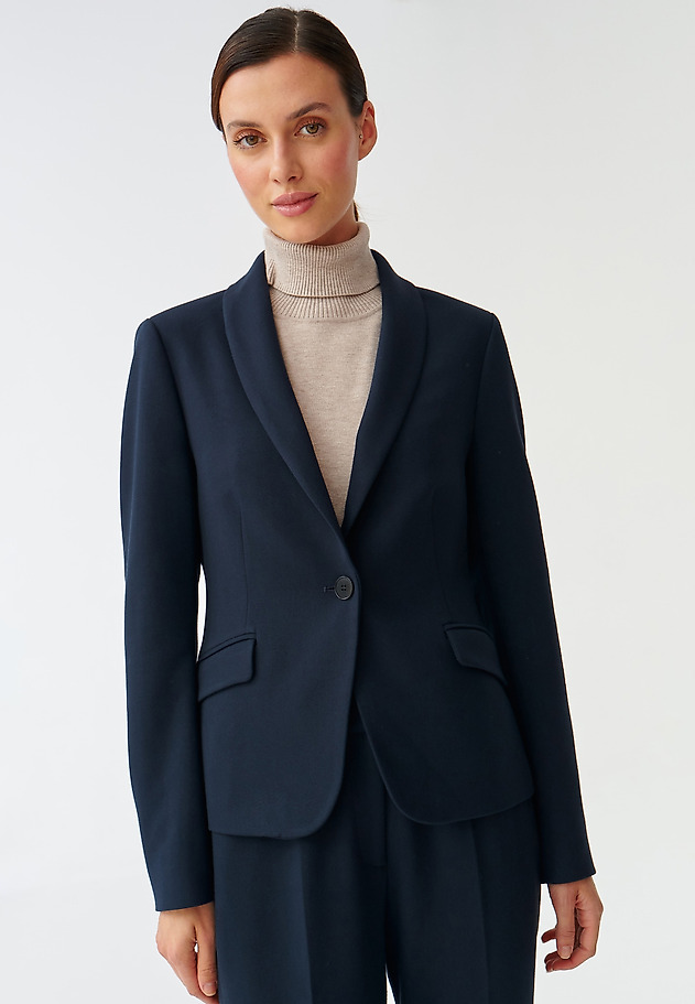 DAMSKI KLASIČNI BLAZER SZALO DAMSKI KLASIČNI BLAZER SZALO TEMNO MODRA 1