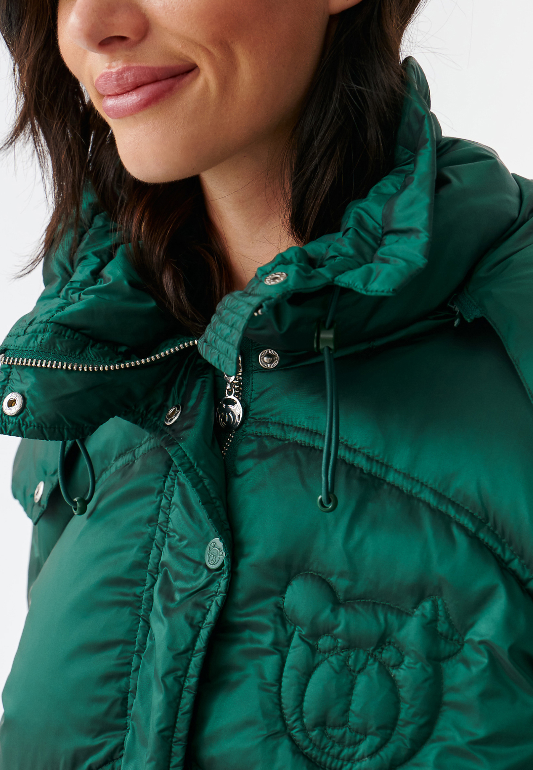 DAMSKA KURTKA PUCHOWA Z ODPINANYM KAPTUREM PRECJO 1