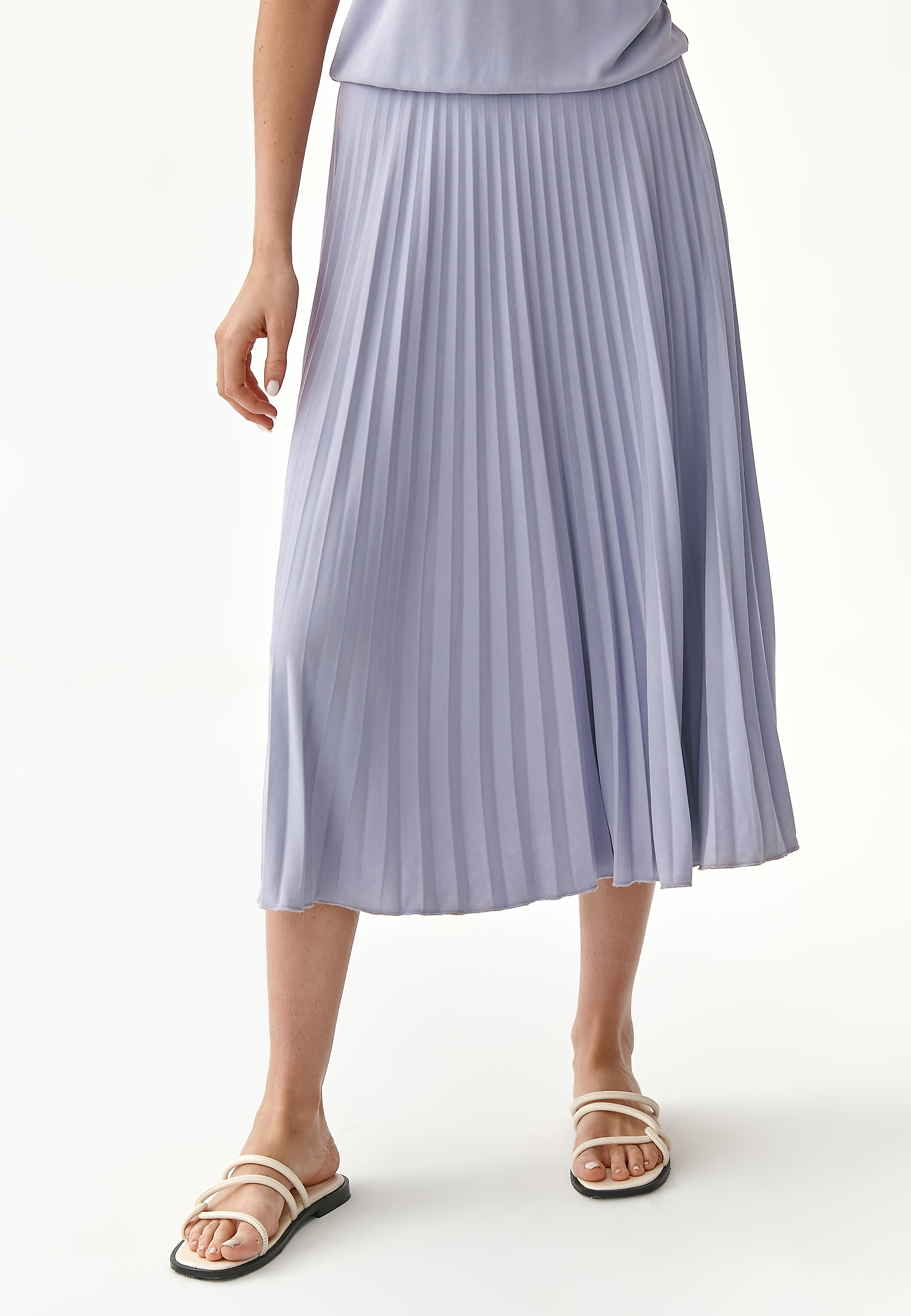 PLEATED LADIES' DRESS JAKOMANE PLEATED LADIES' DRESS JAKOMANE PURPLE 80684